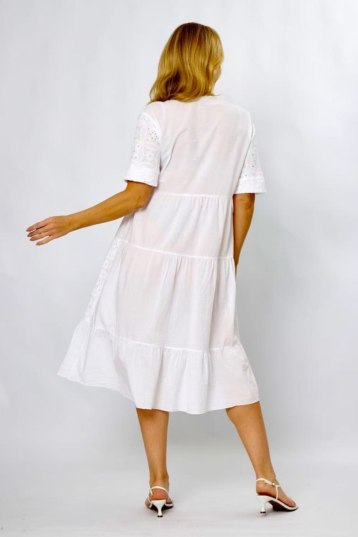 Broderie Anglaise Tiered Dress