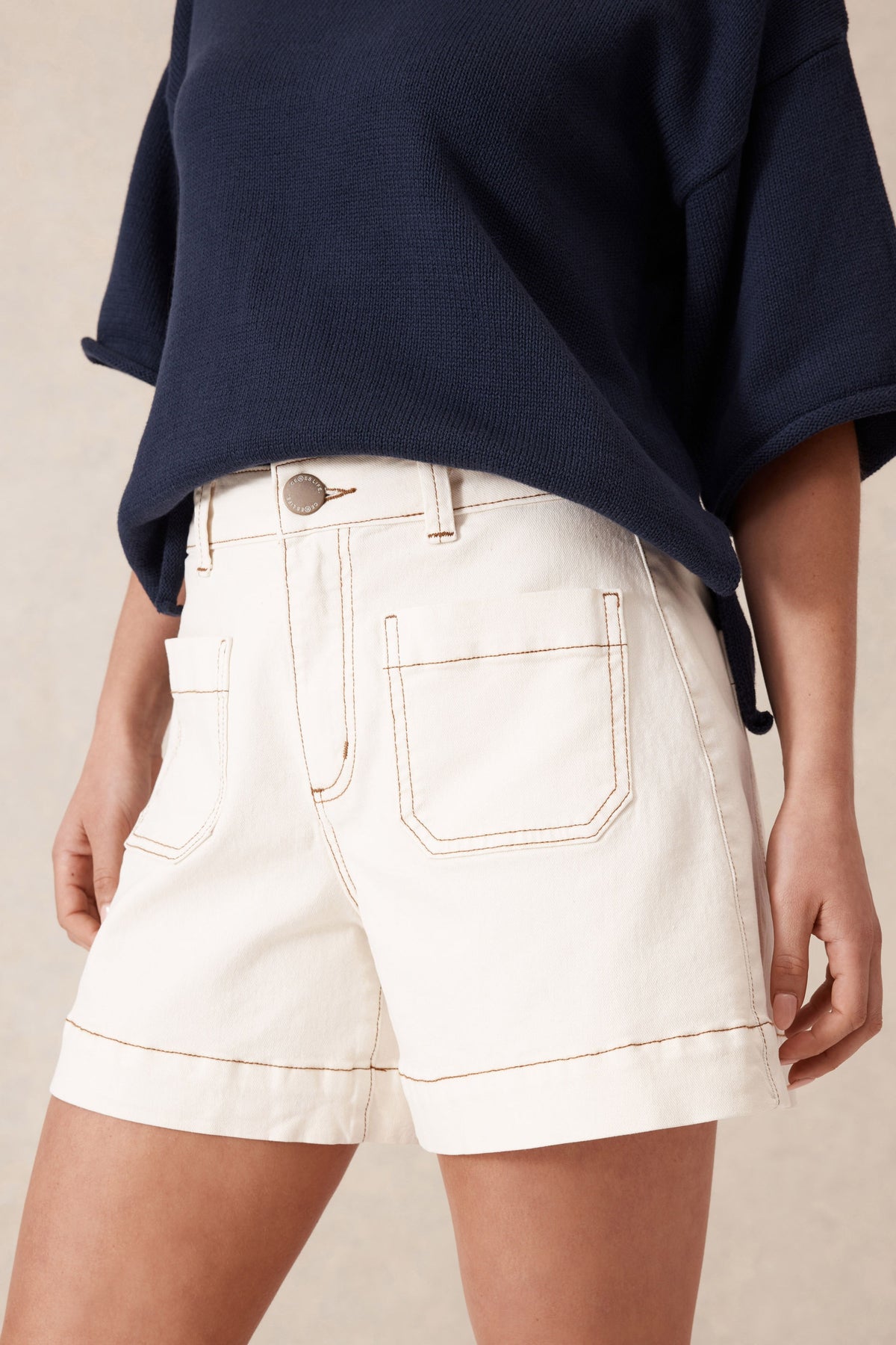 Esther Denim Patch Pocket Shorts
