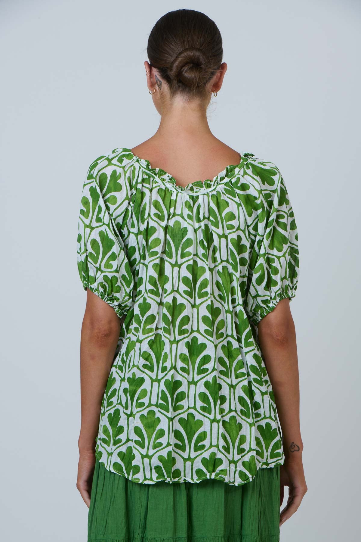 Relaxed Ruffle Detail Top