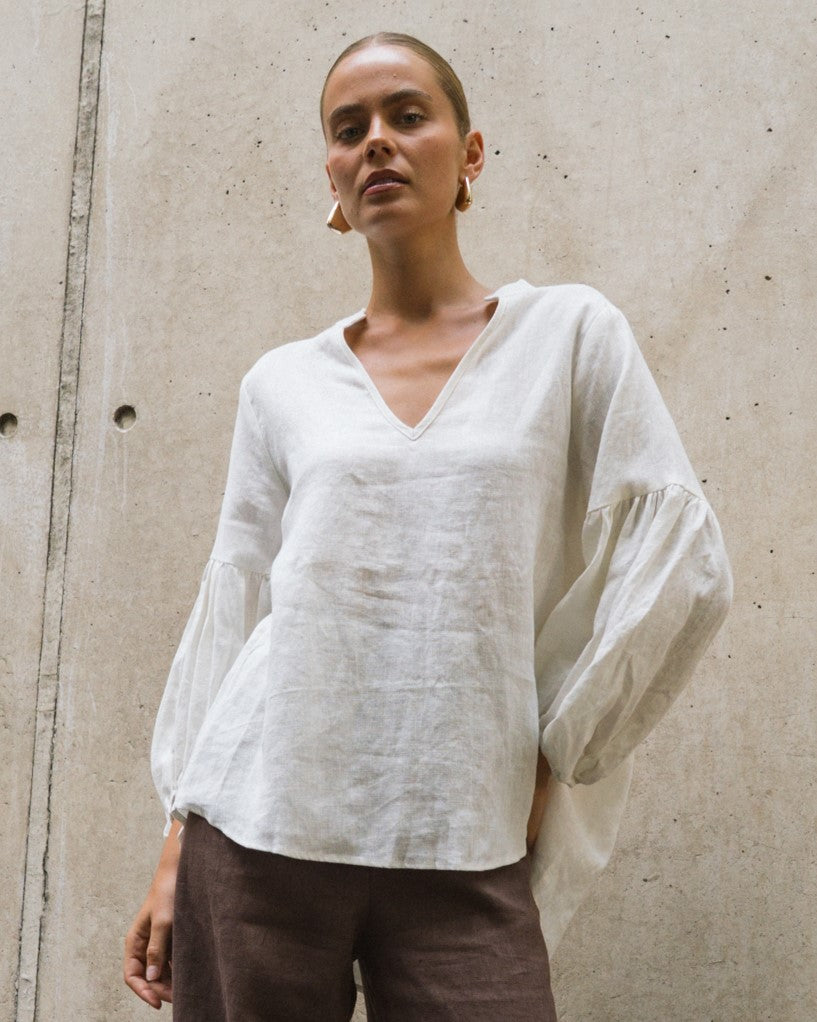 Castaway Linen Blouse