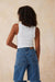 Zoe Contour Rib Scoop Tank Top