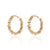 Lg Bead Hoop Earrings