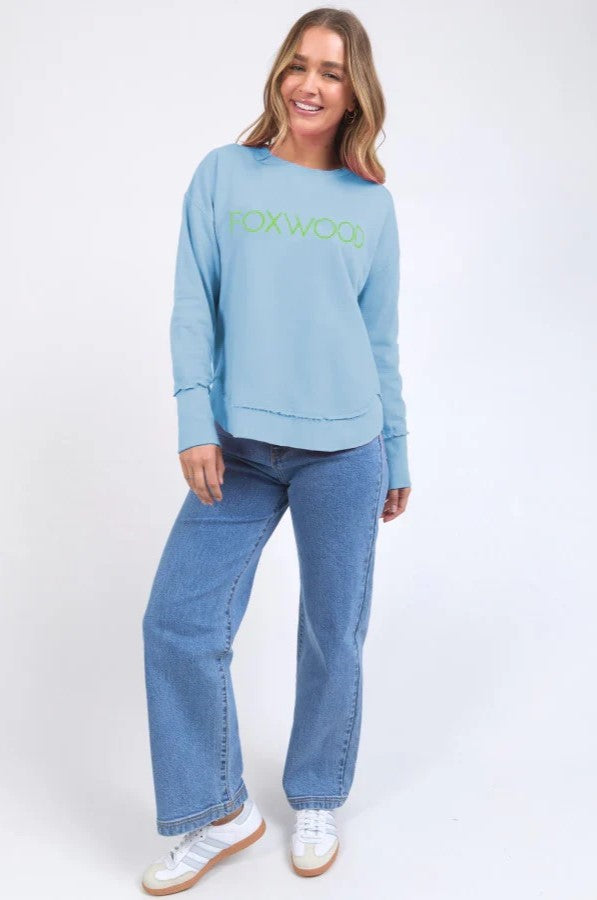 Simplified Metallic Crew Neck Jumper