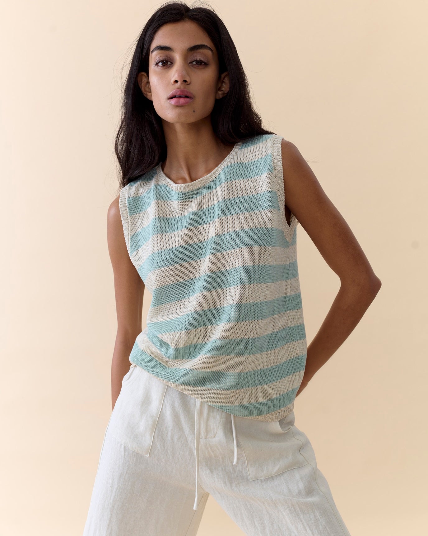 Stripe Sia Tank Top