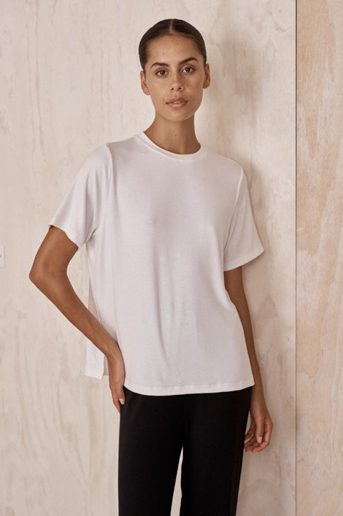 Little Lies Black Lounge tshirt wtih short sleeves and incredible softness.