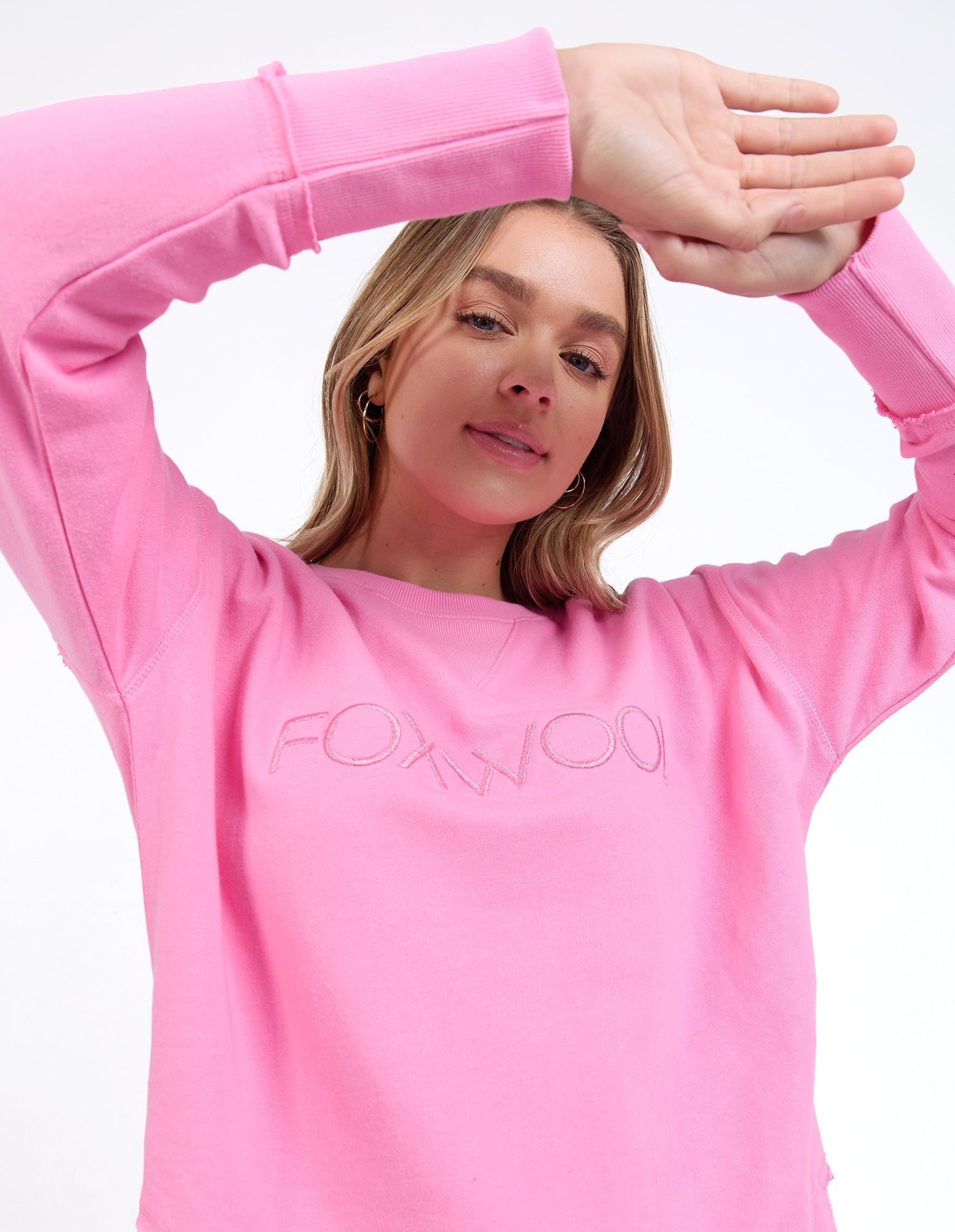 Simplified Metallic Crew Neck Jumper