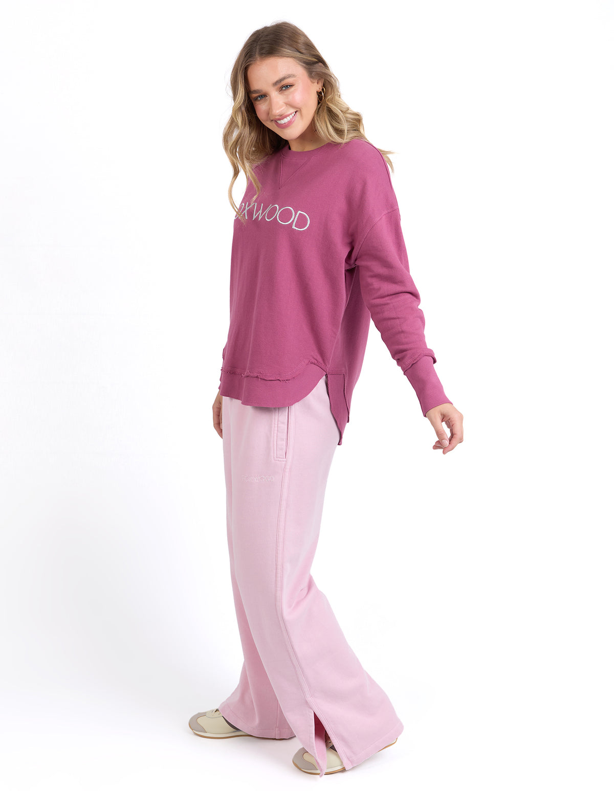 Simplified Metallic Crew Neck Jumper