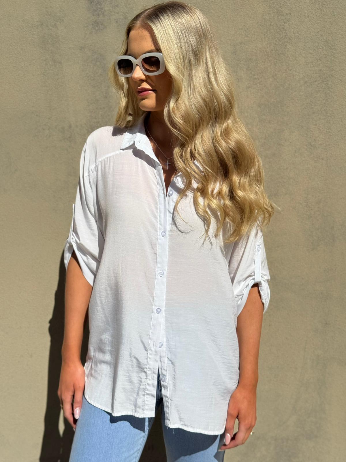 Slouch 3/4 Sleeve Blouse