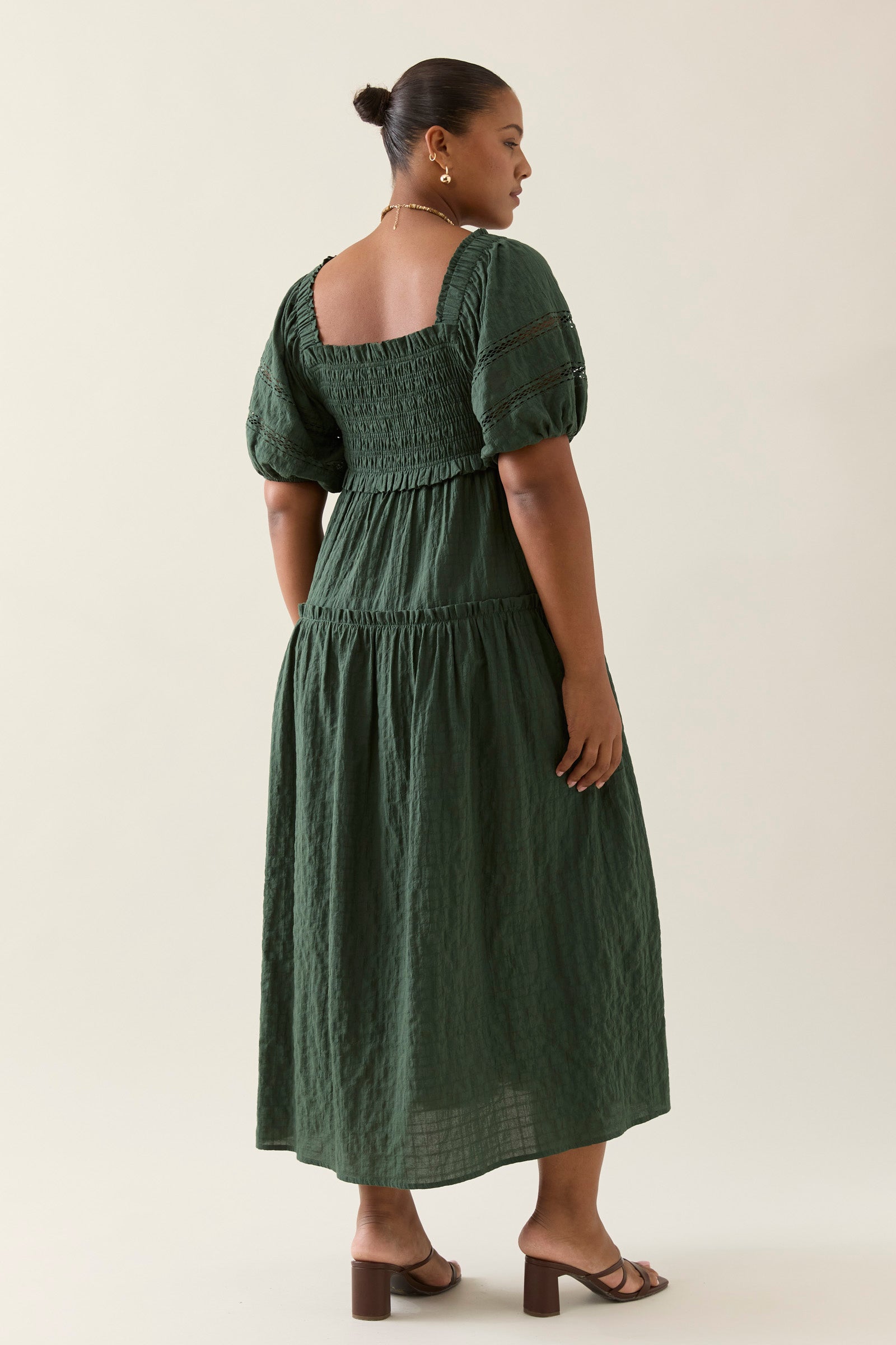 Esther Shirred Maxi Dress