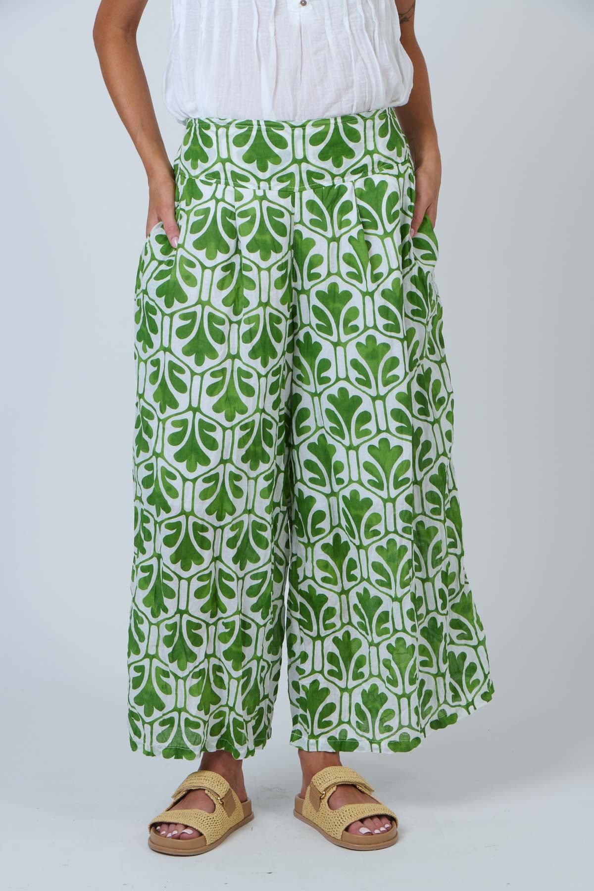 Crinkled Cotton Pant