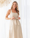 Marika Sleeveless Linen Dress