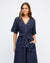 Contrast Stitch Maxi  Dress