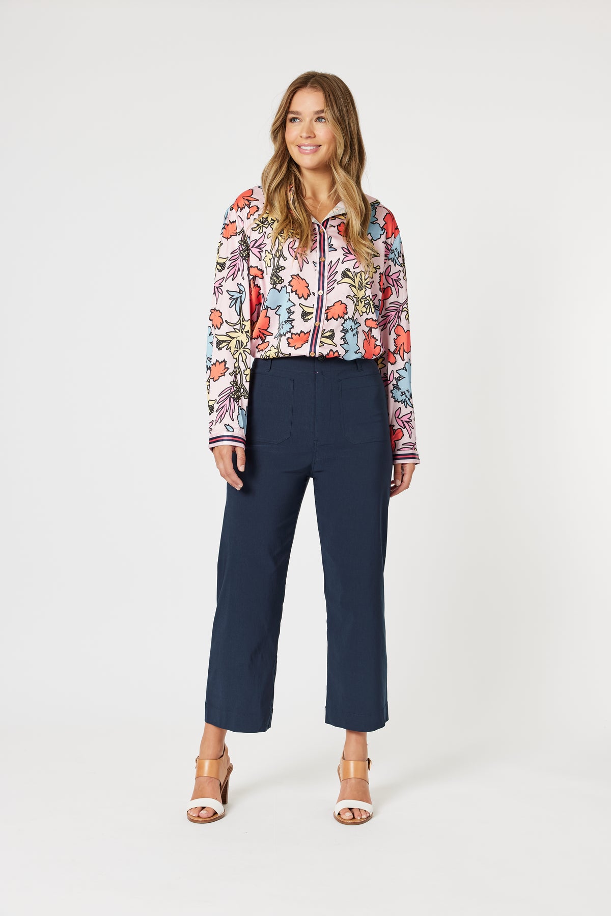 Marine Wide Leg Pant