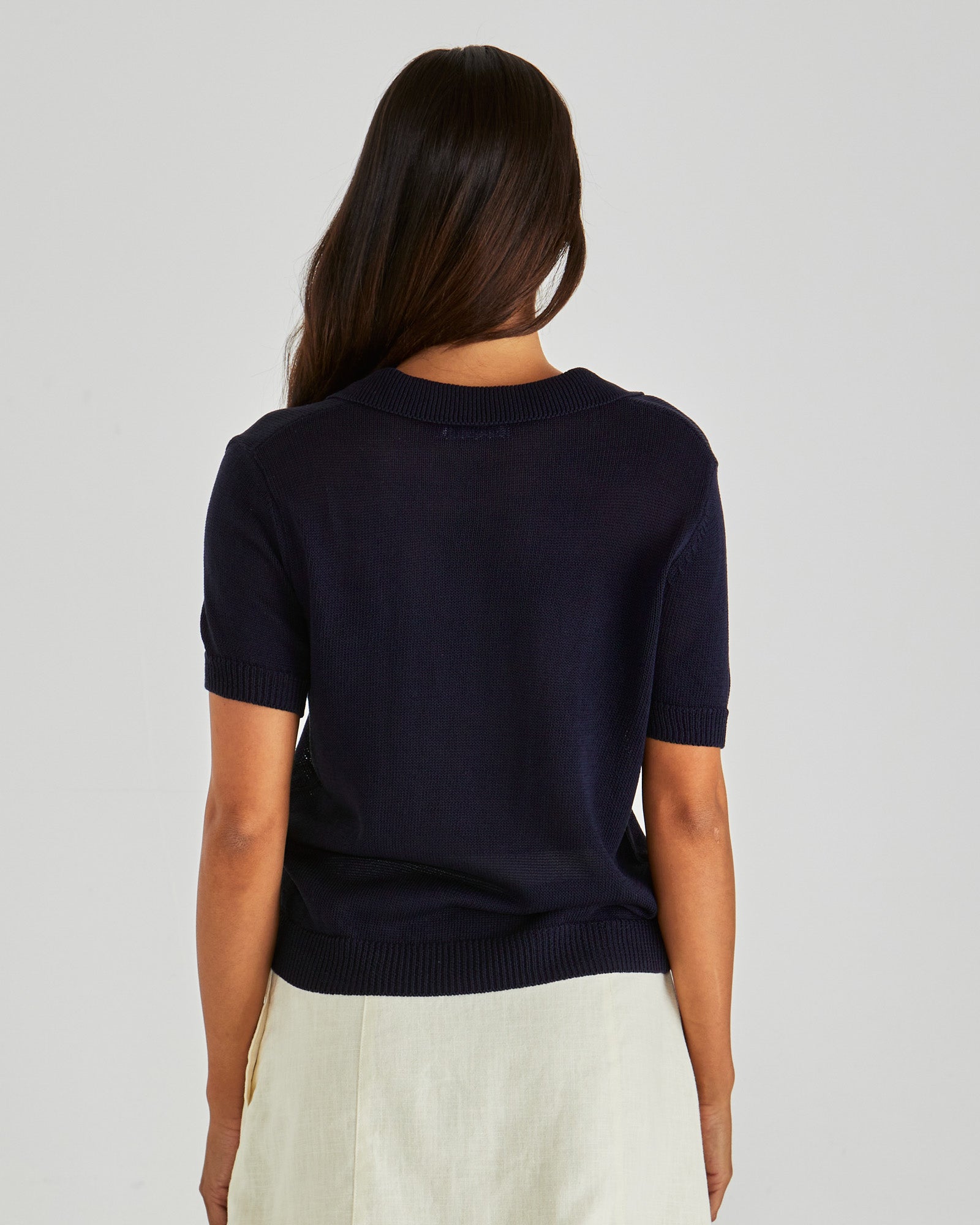 Abbie Knit Polo Top