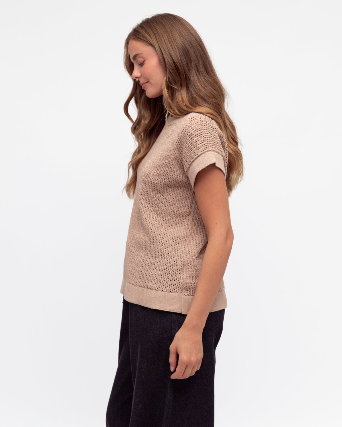 Open Knit Tee