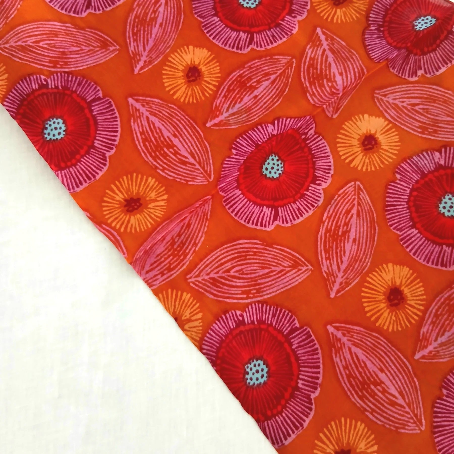 Silk Native Flower Scarf