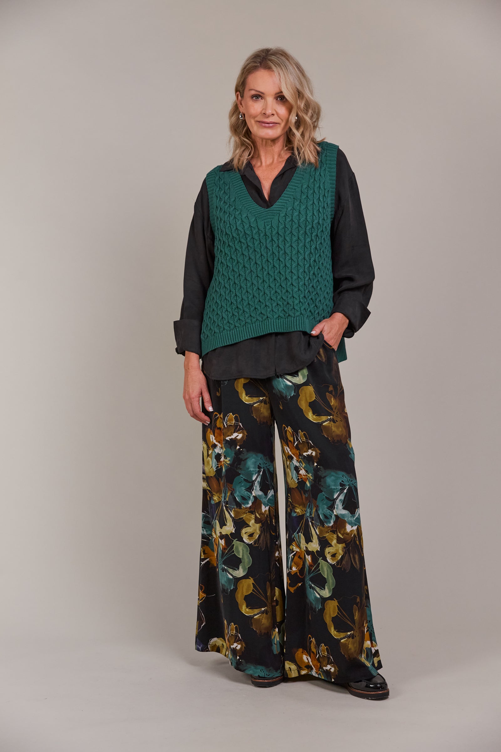 Naviva Cotton Knit Vest