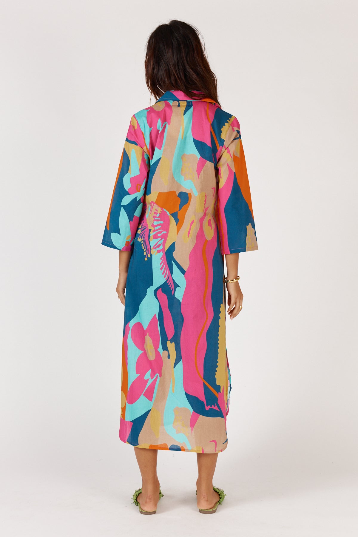Lotus Bloom Midi Dress
