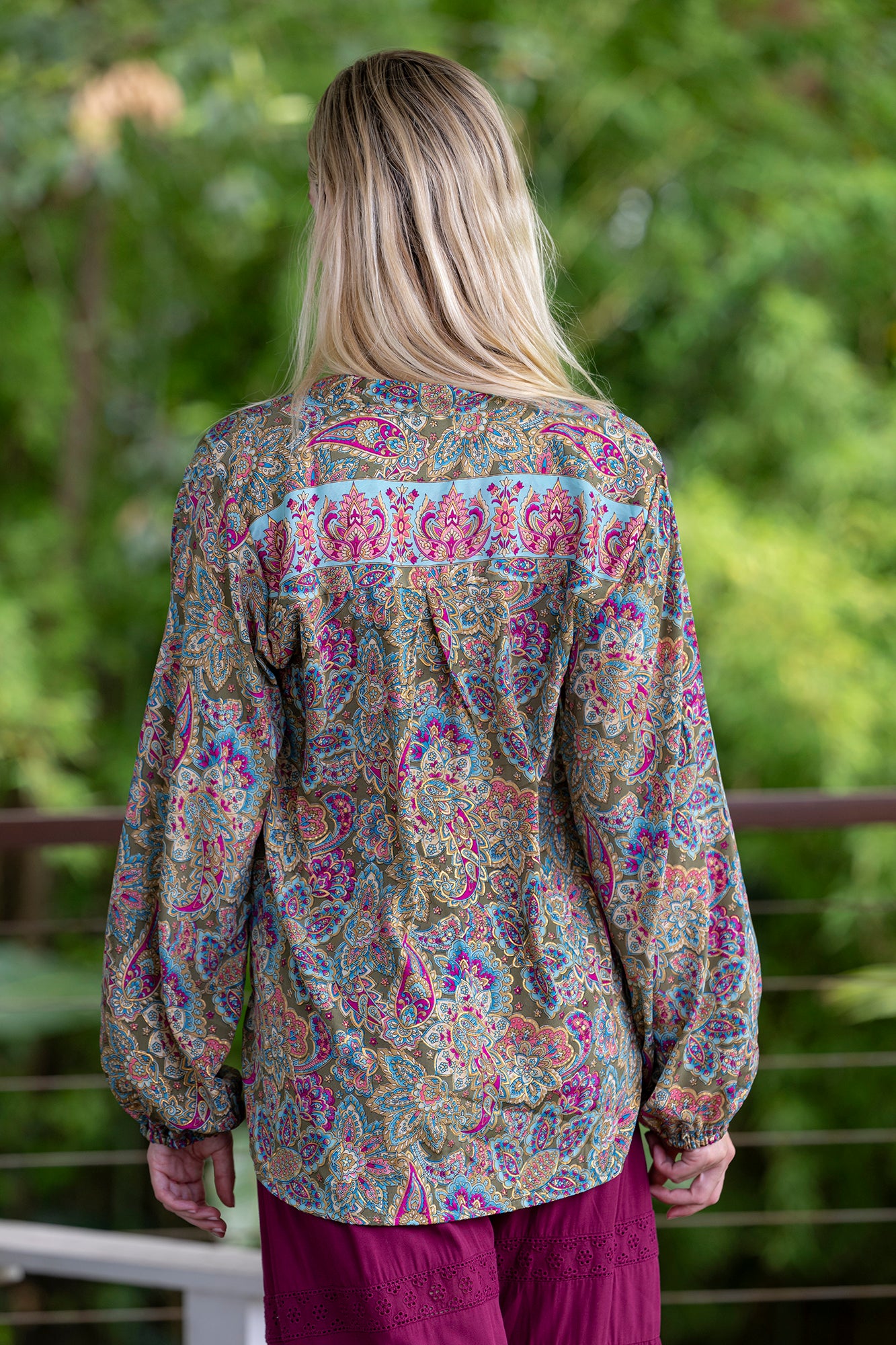 Olive Long Sleeve Blouse