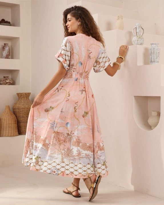 Nautical Island Maxi Dress