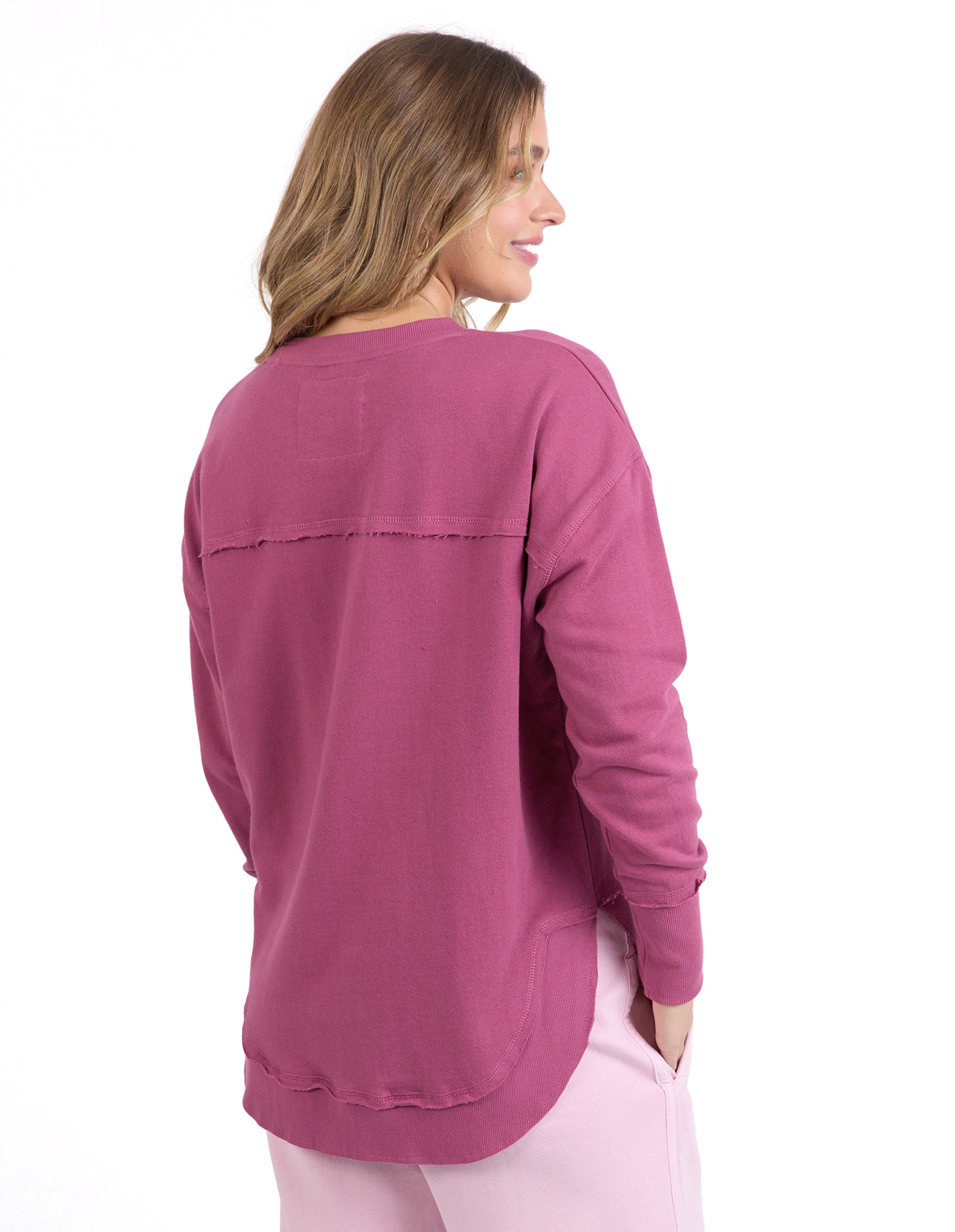 Simplified Metallic Crew Neck Jumper