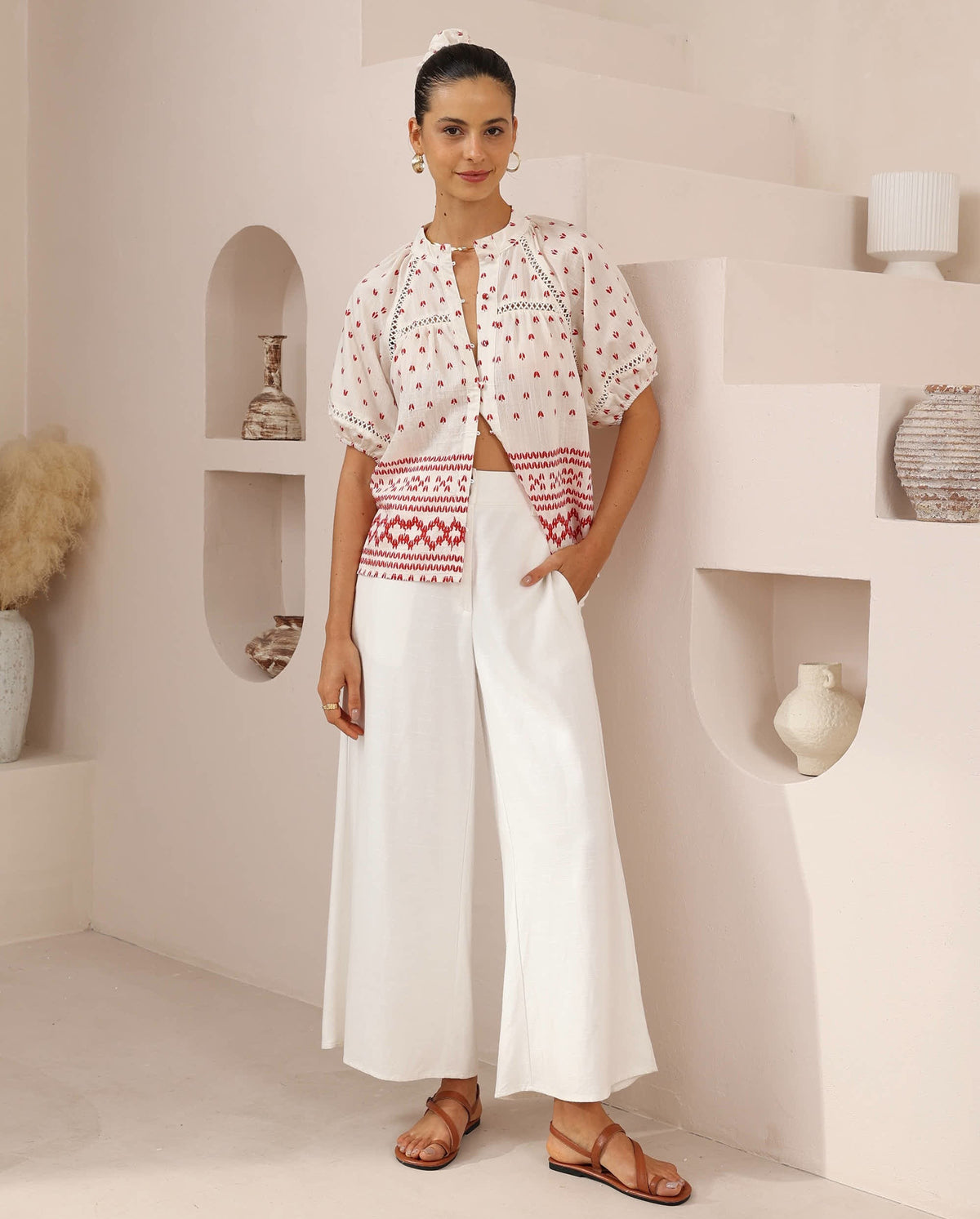 Petal Puff Sleeve Shirt