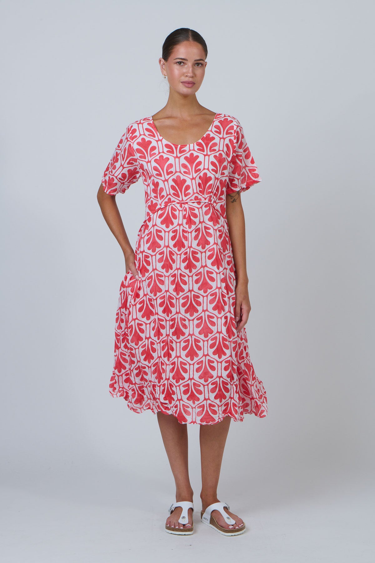 Twist Travel Midi Dress