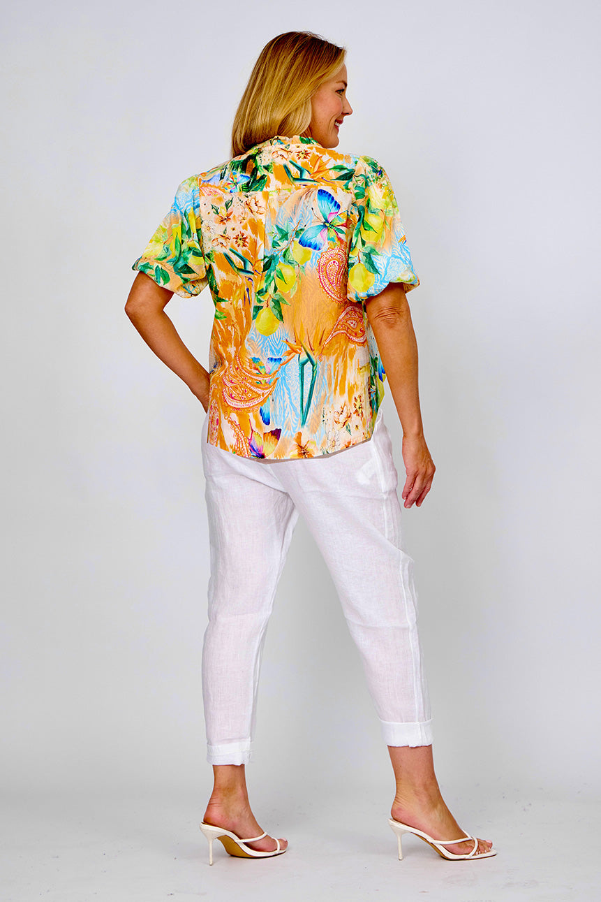 Cotton Frill Collar Shirt