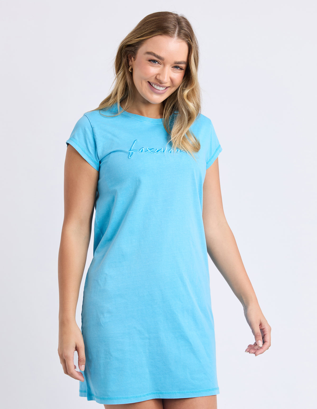 Signature Embroidery Tee Dress