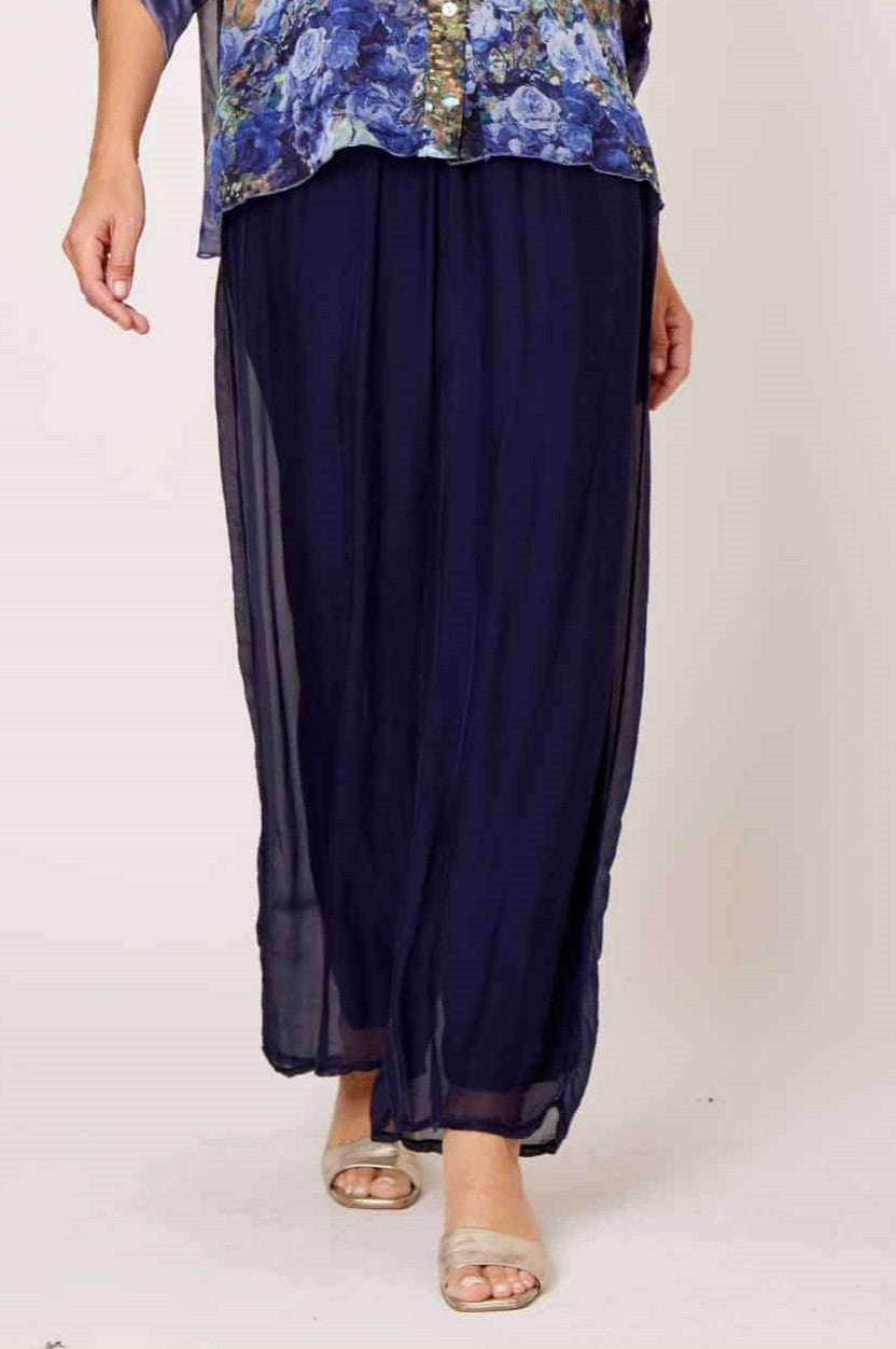 Silk Blend Pants