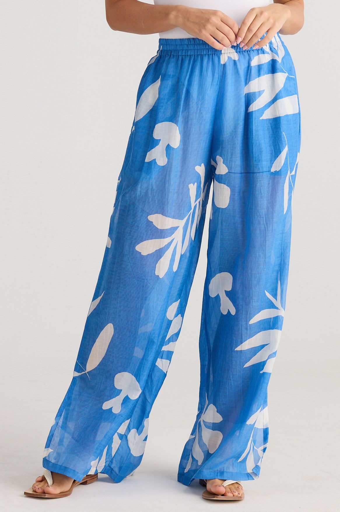 Fly Away Pant in Blue Passion Flower by Holiday Clothing Kindred