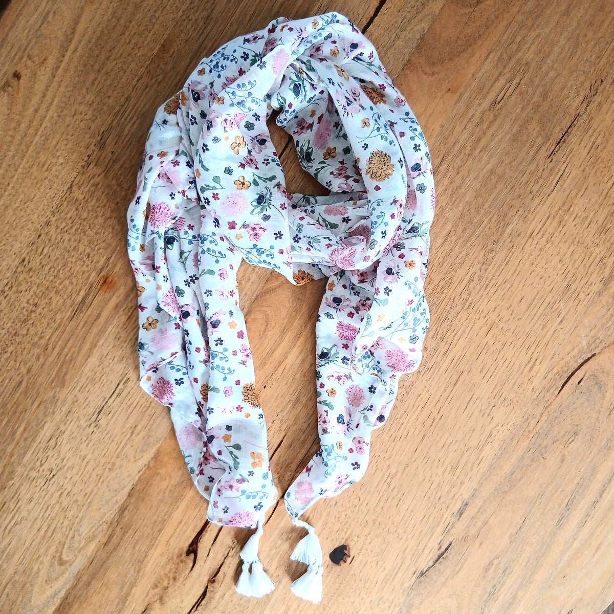 Soft Floral Print Scarf