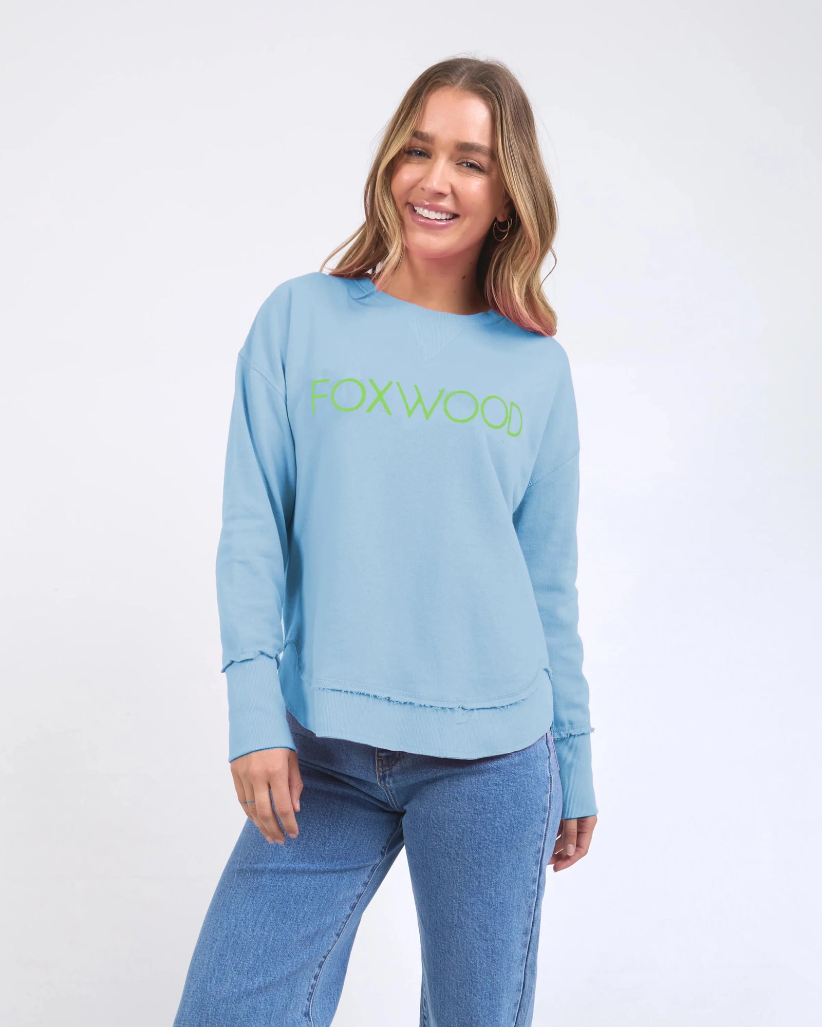 Simplified Metallic Crew Neck Jumper