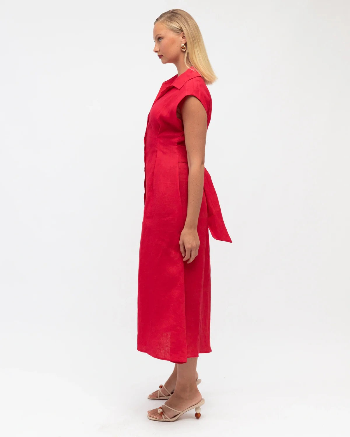 Collared Midi Shirt Dress