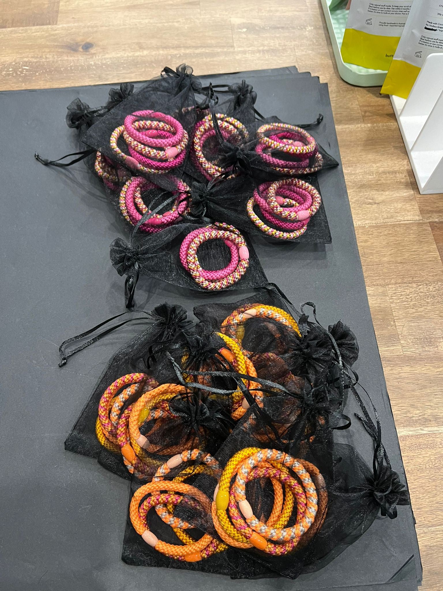 Tied Up Hair Tie Set of 4