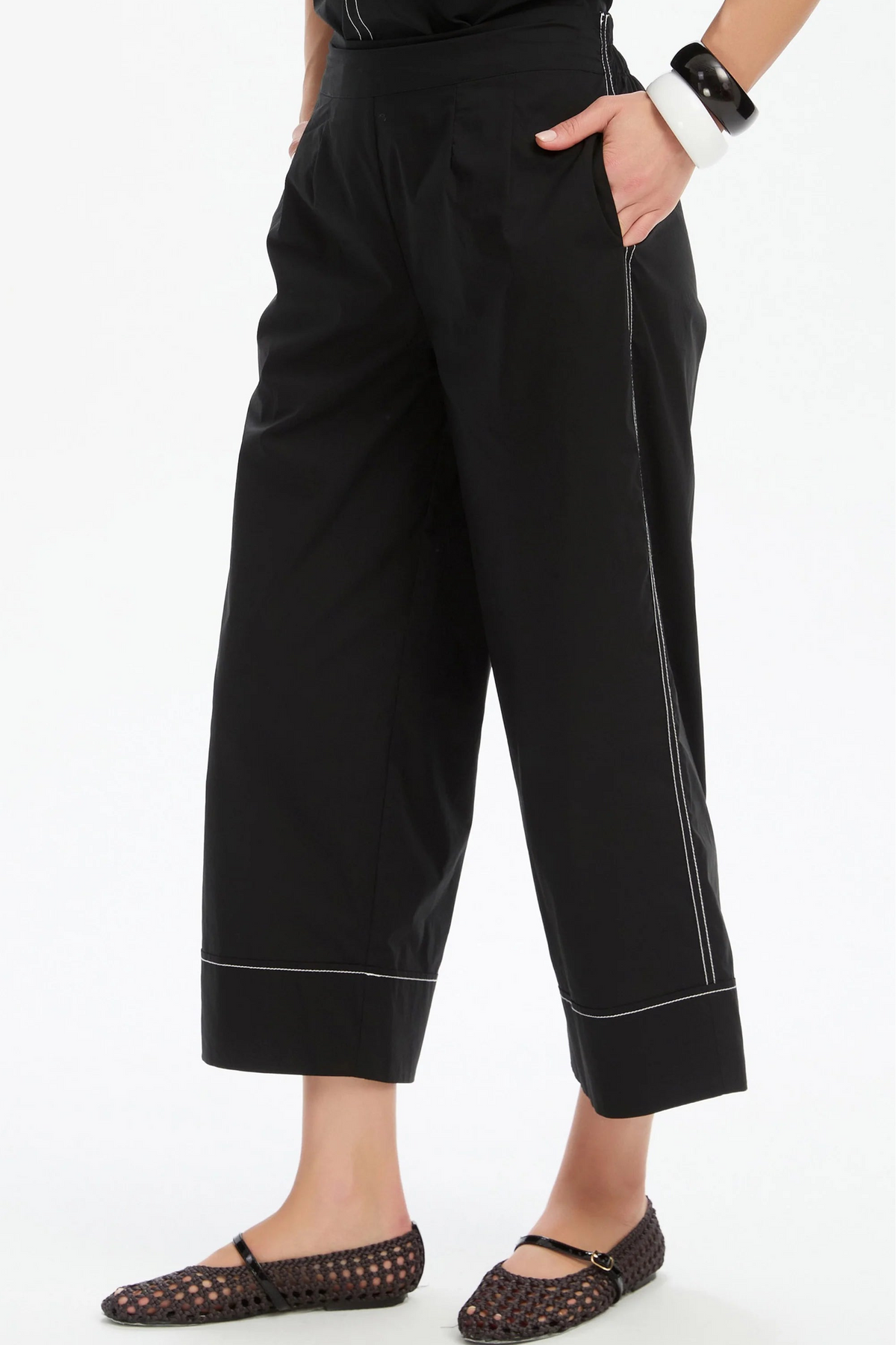 Classic Contrast Pants