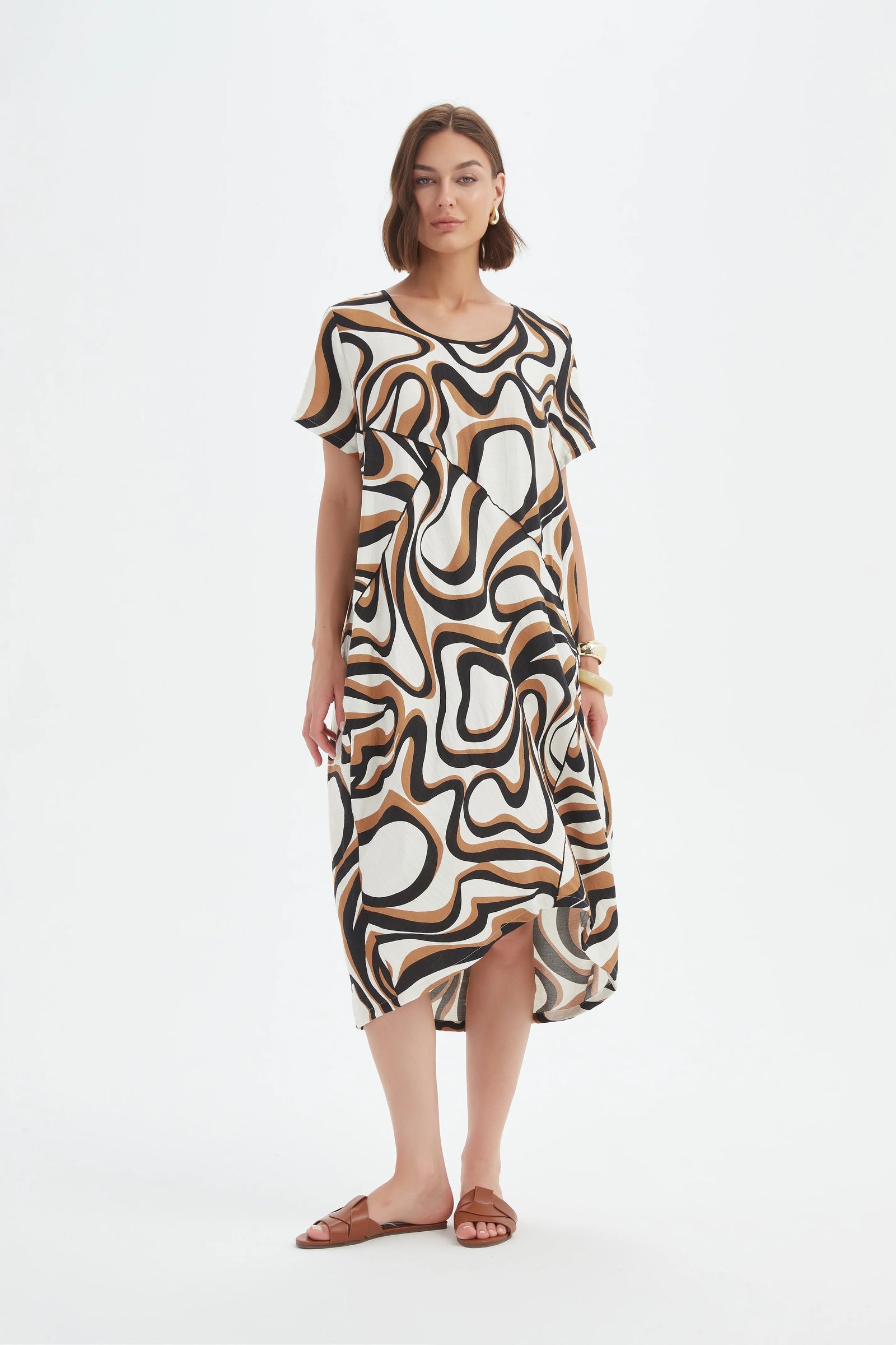 Panel Print Dress