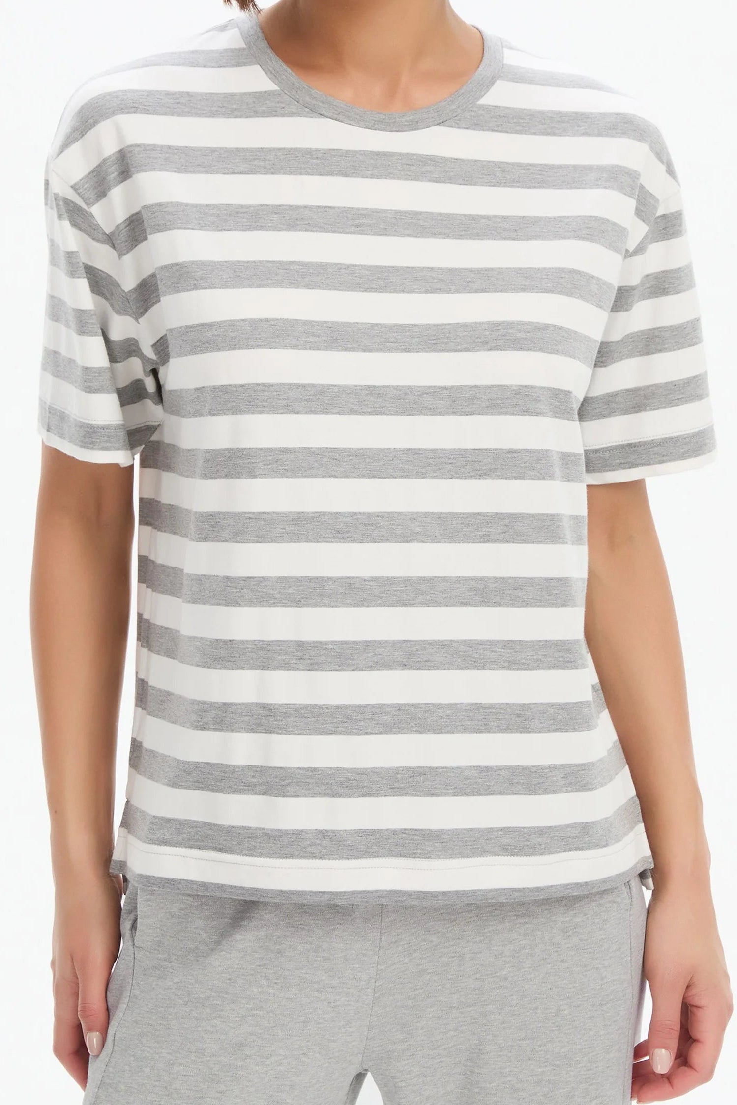 Boxy Striped Tee