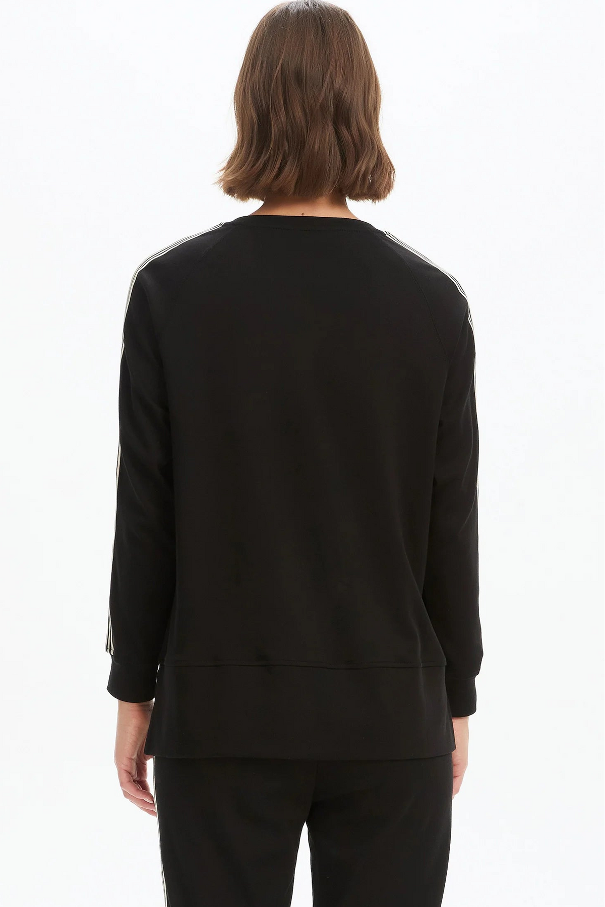 Stripe Sleeve Sweatshirt