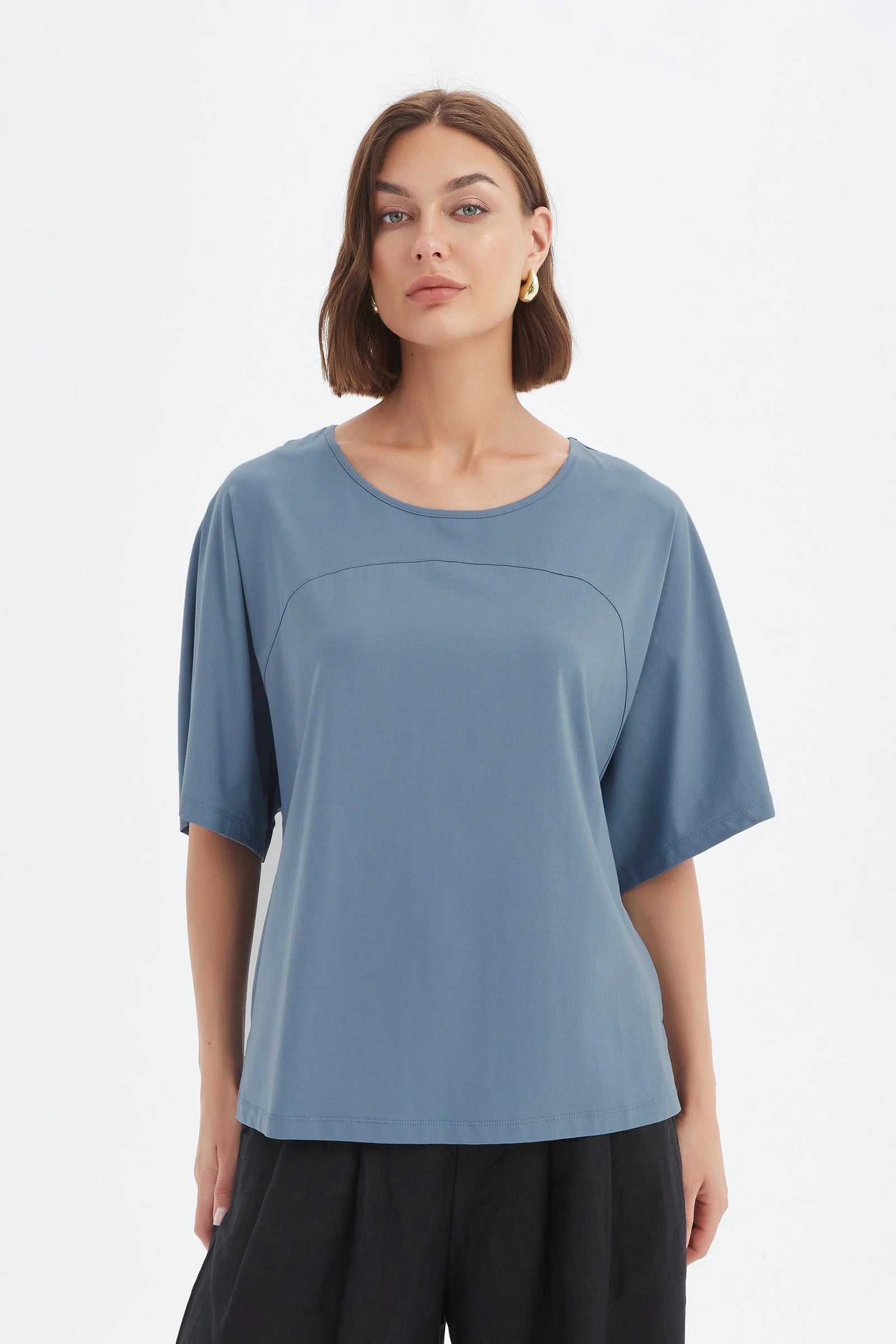Wide Sleeve Yoke Tee