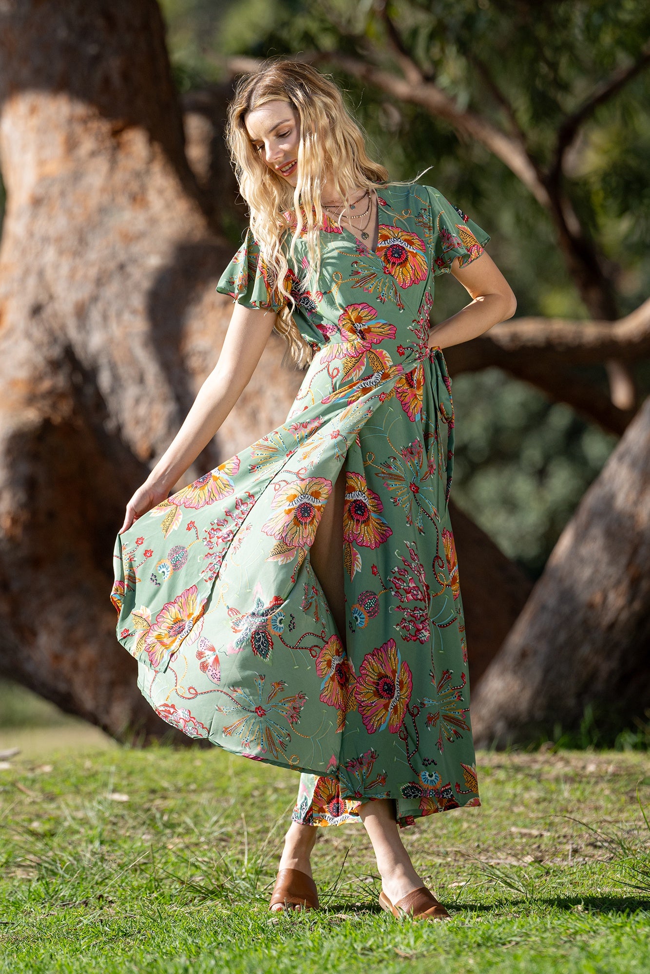 Posey S/Sleeve Wrap Dress