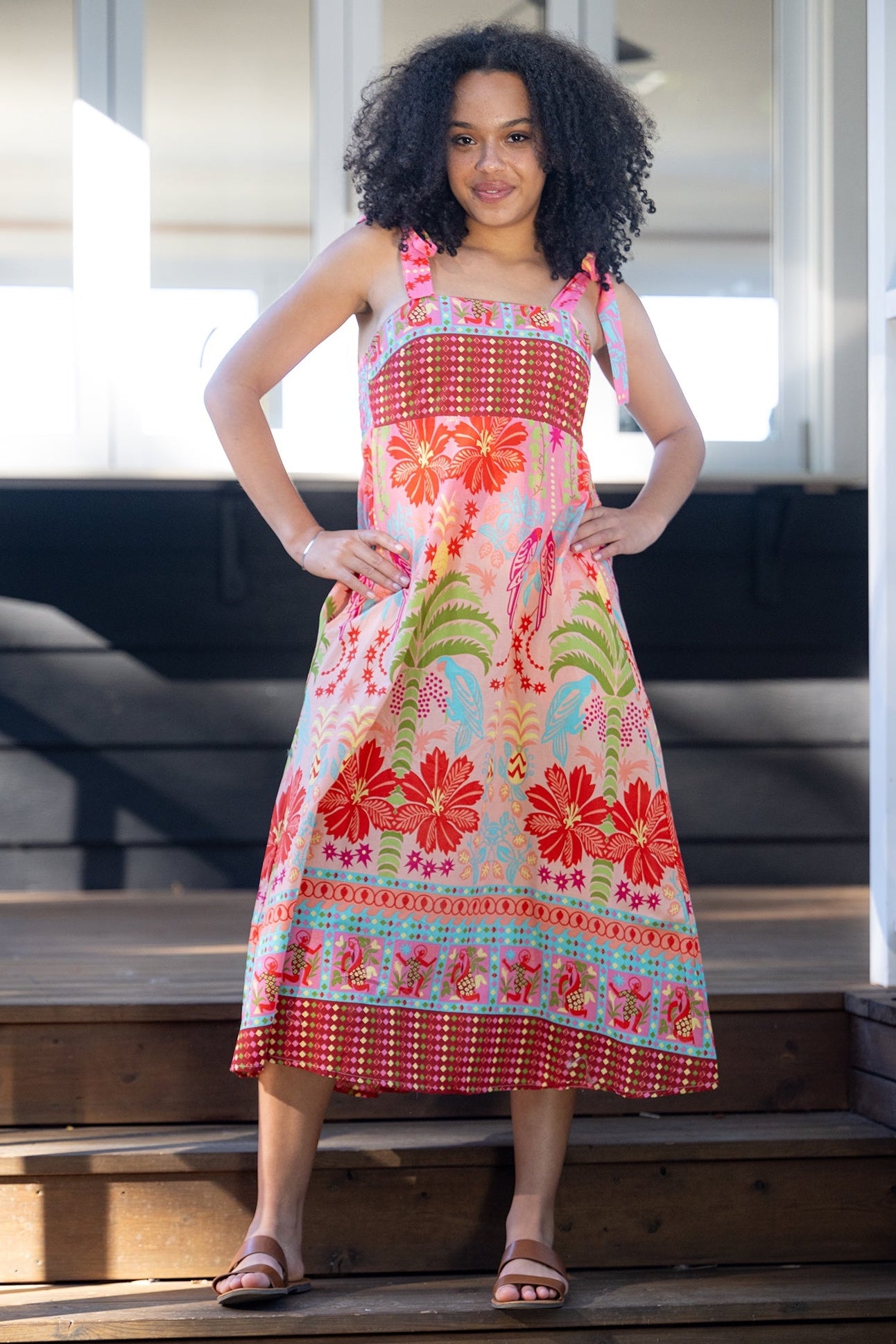 Hibiscus Empire Dress
