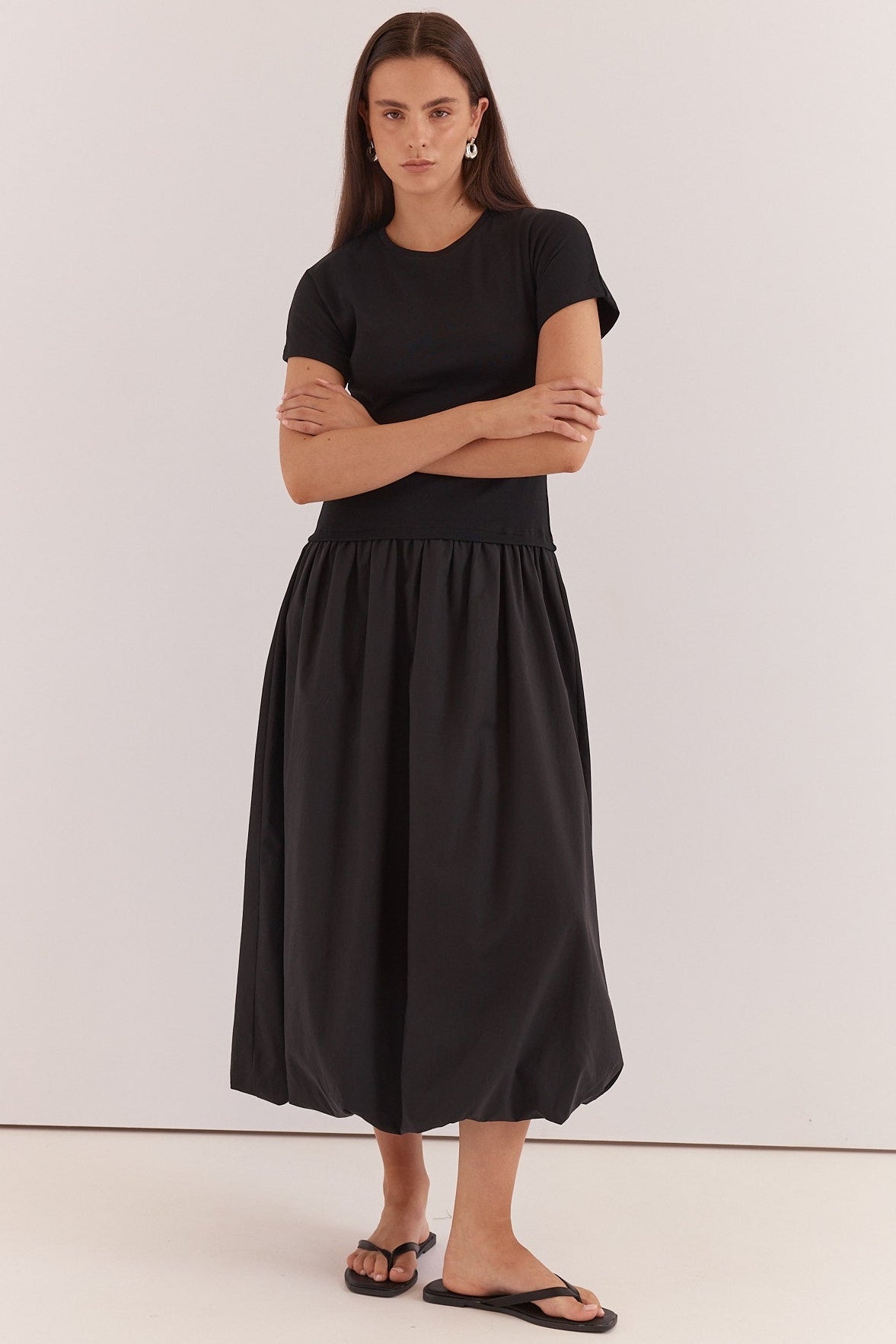 Lilani Bubble Hem Dress