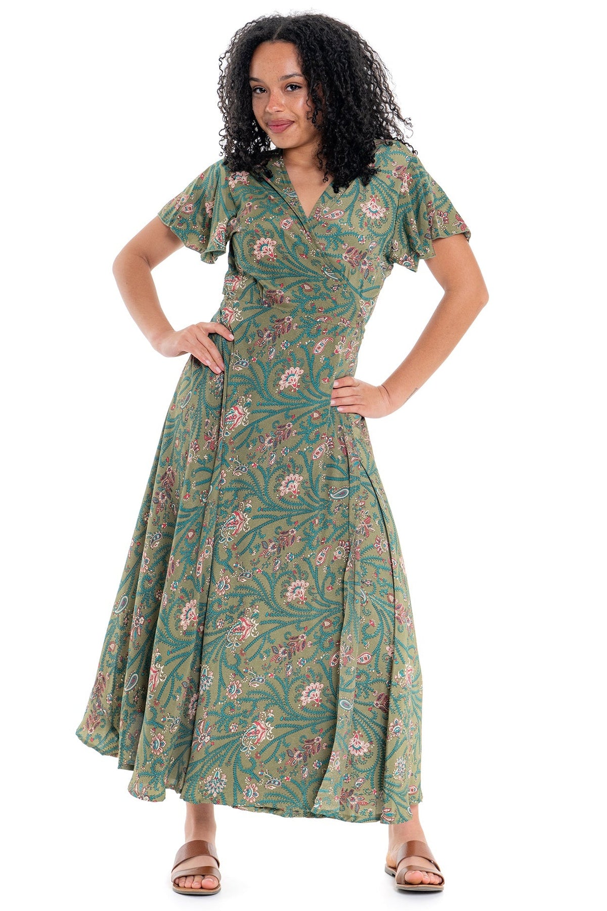 Ivy Short Sleeve Wrap Dress