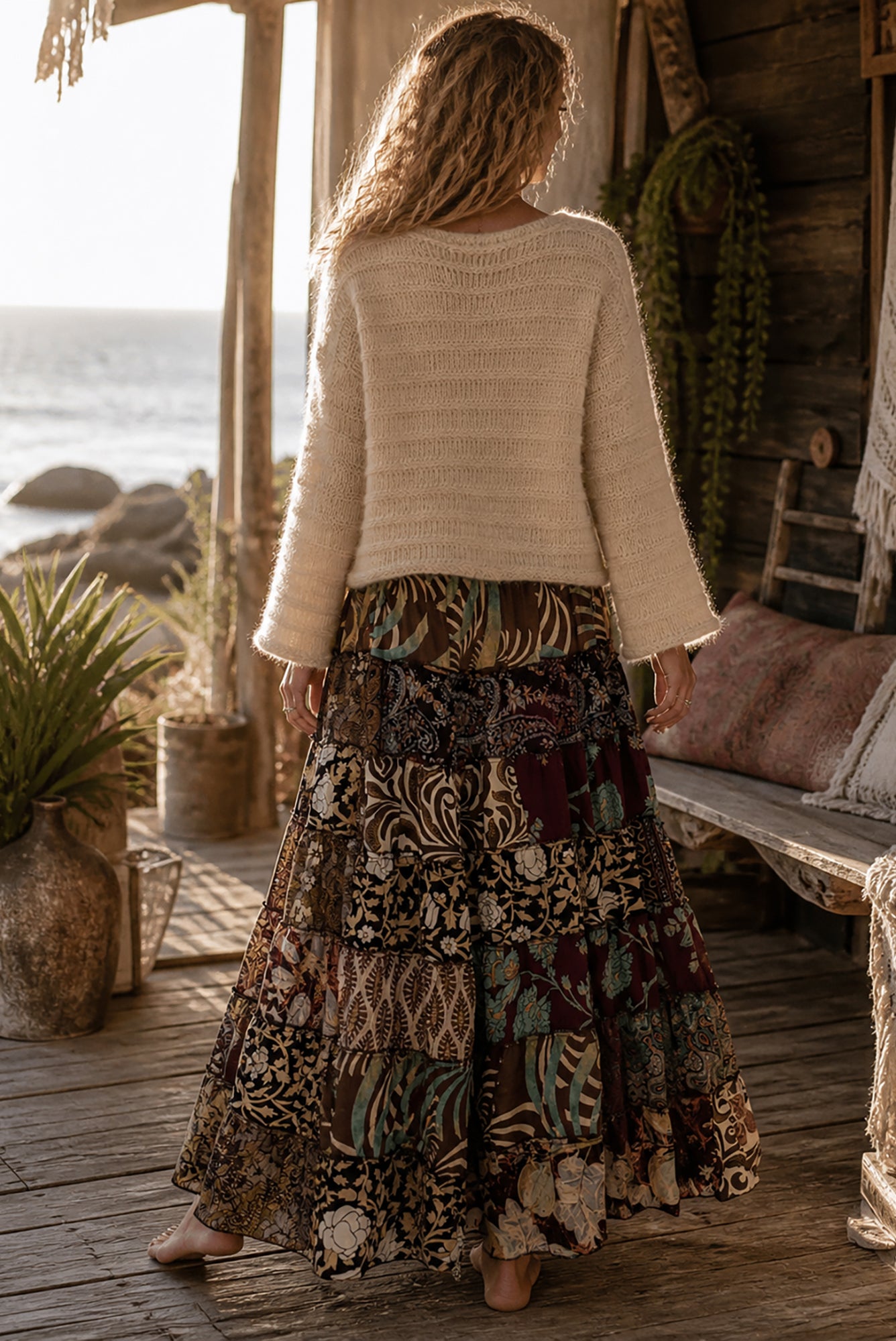 Stevie Silk Maxi Skirt