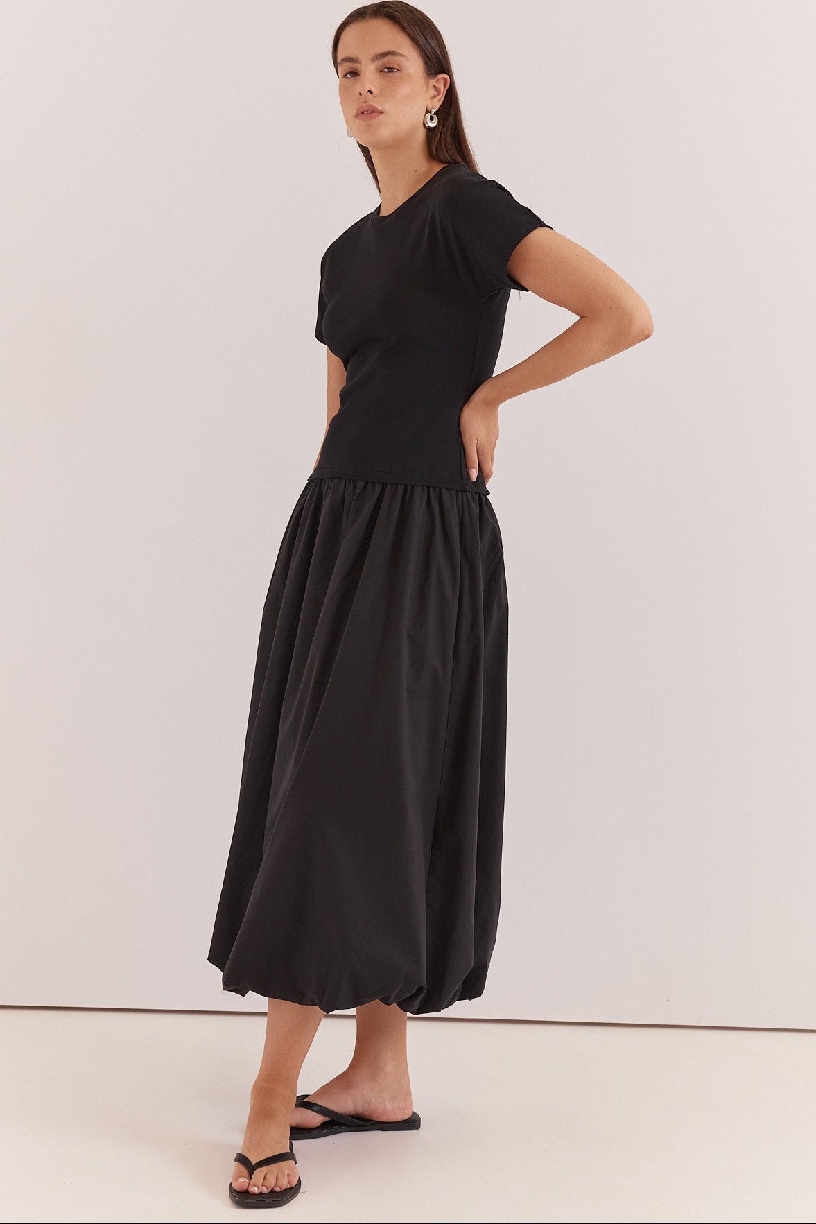 Lilani Bubble Hem Dress