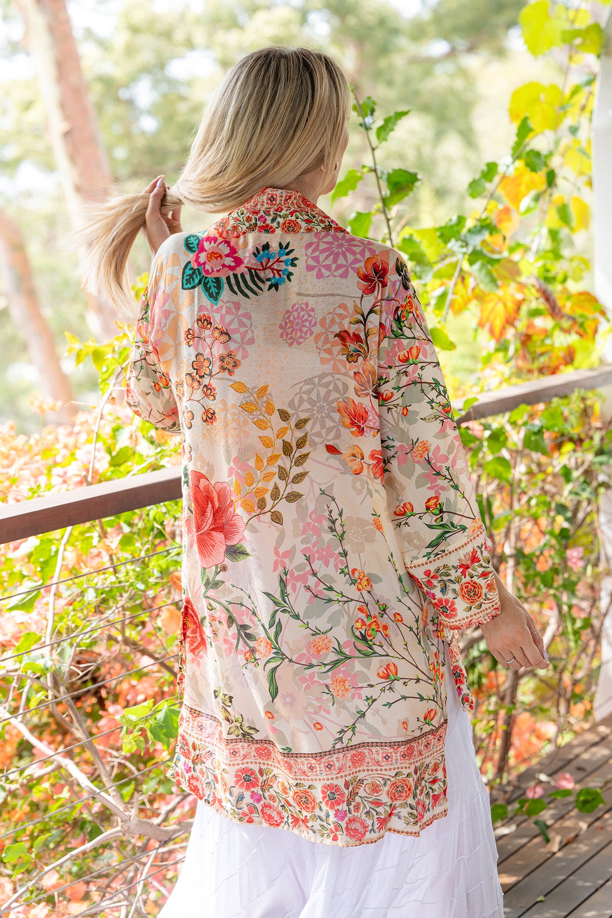 Rouge Bloom Kimono
