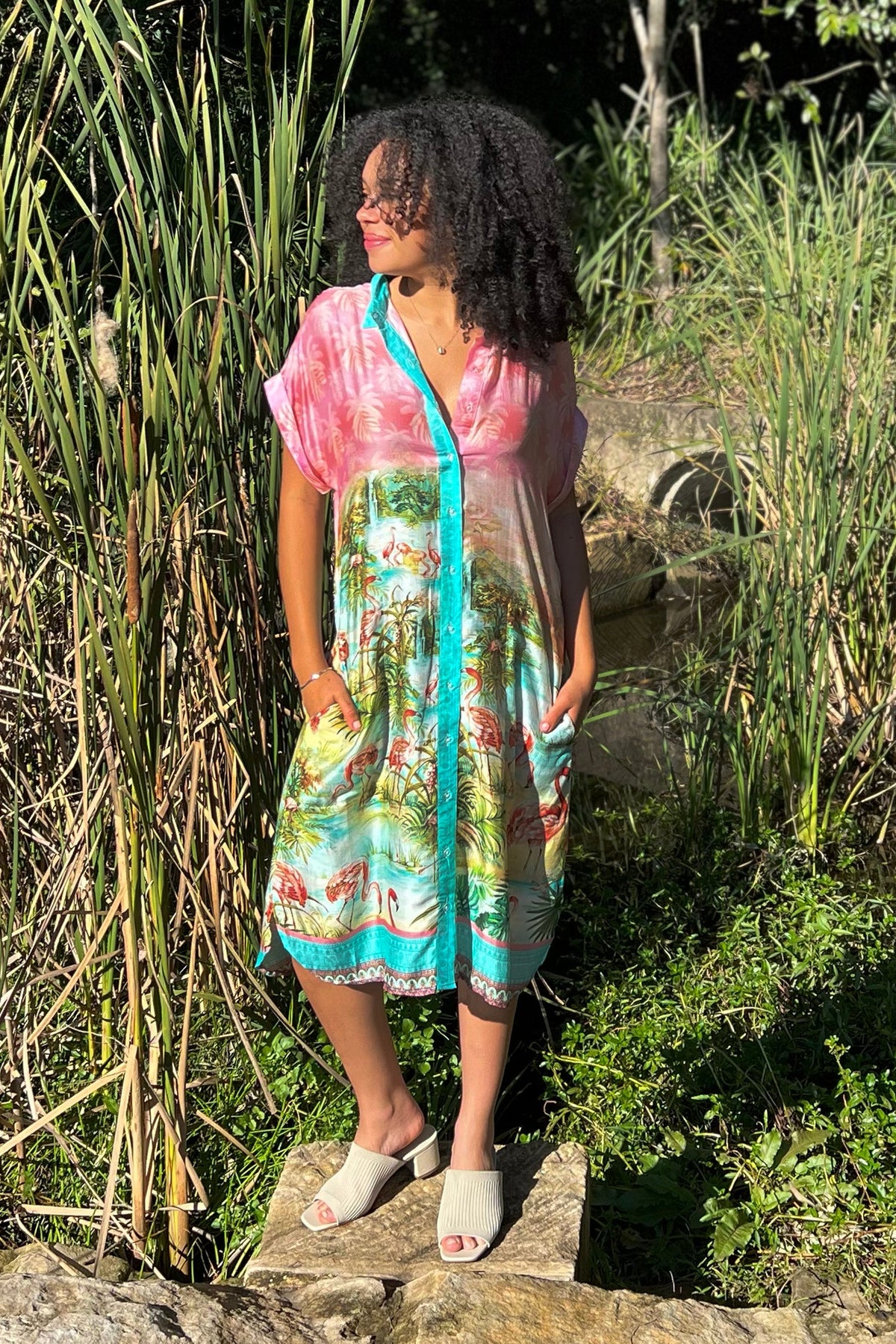 Flamingo Dresden Dress