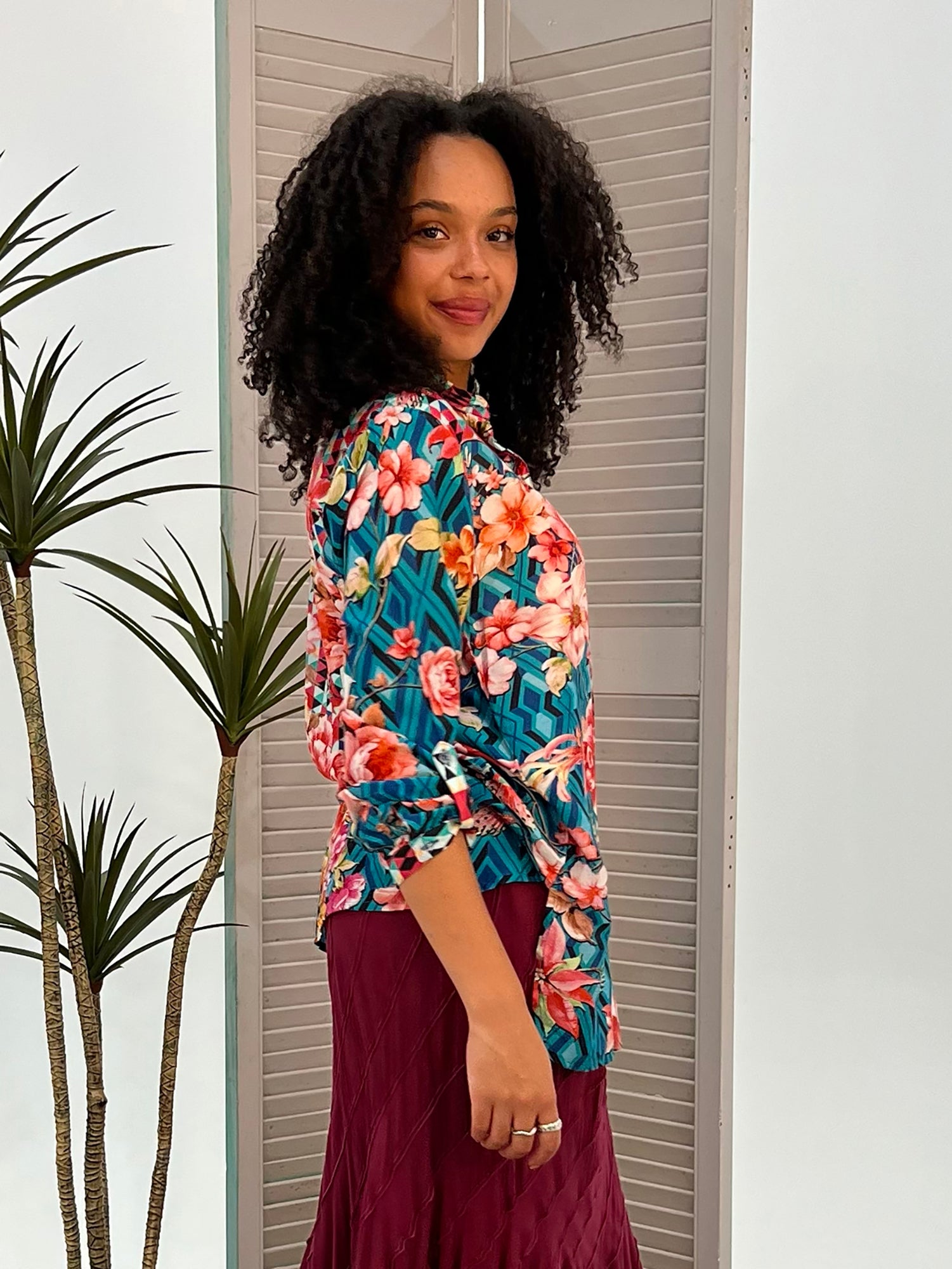 Floral Diamond Shirt