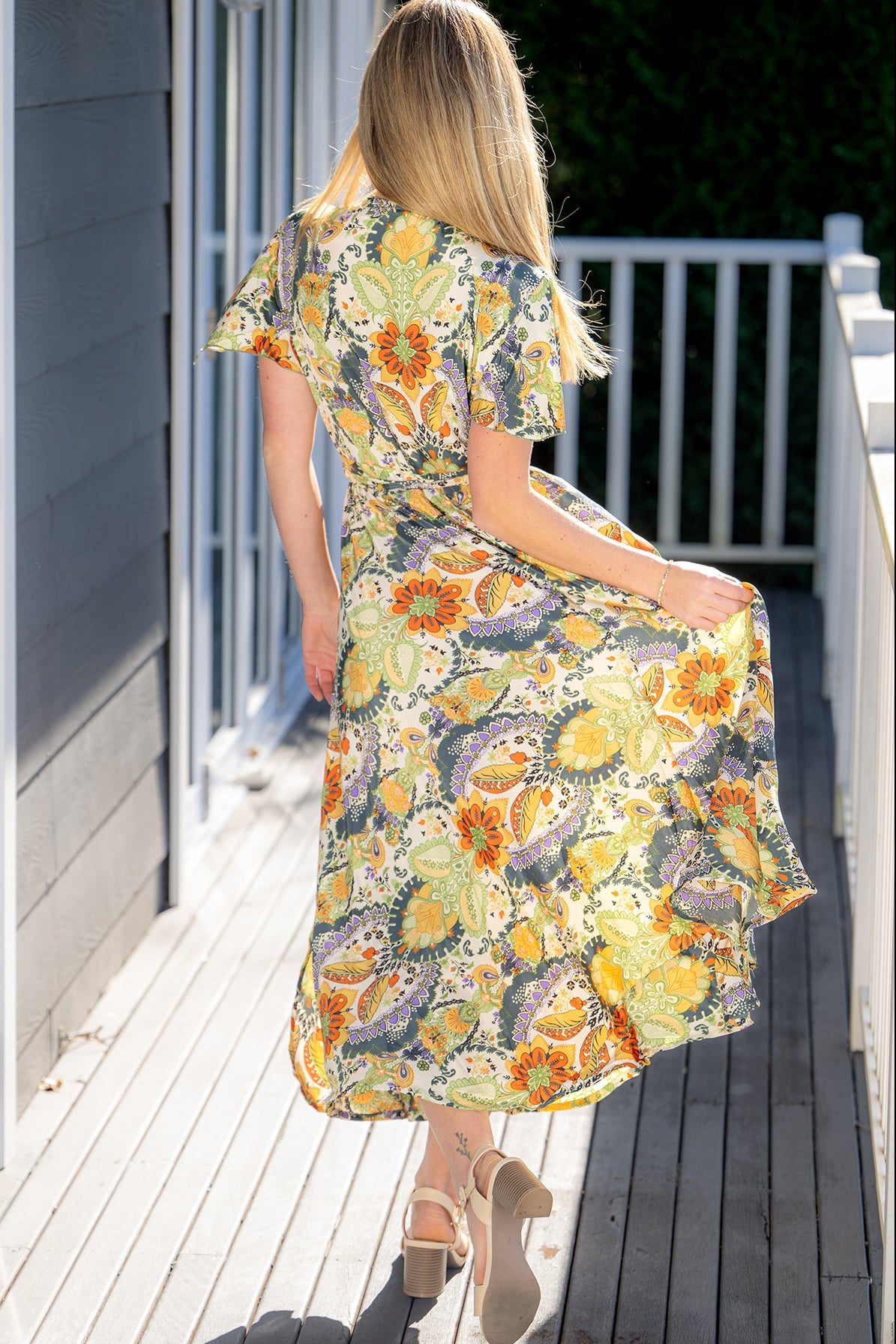 Pali Short Sleeve Wrap Dress